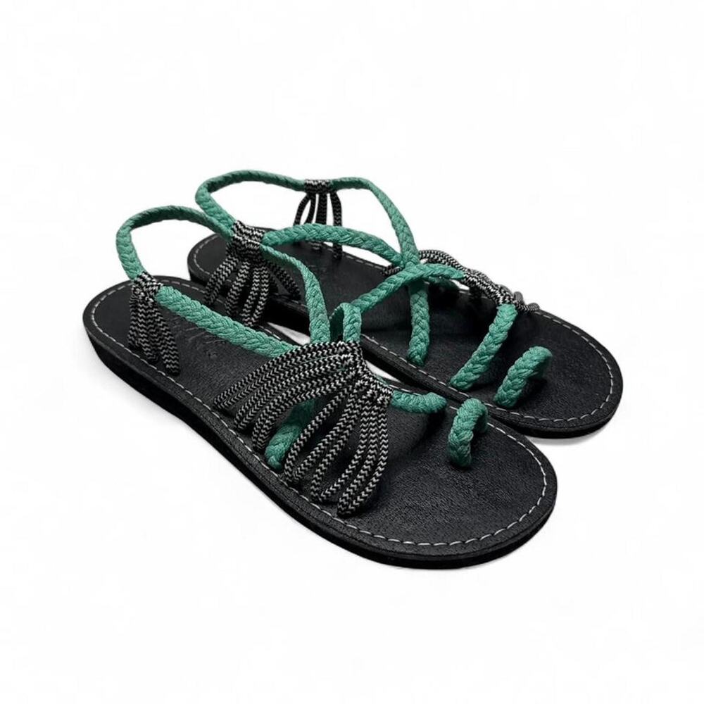Plaka Hand woven Leather sandals brand new still in there original bag size 7